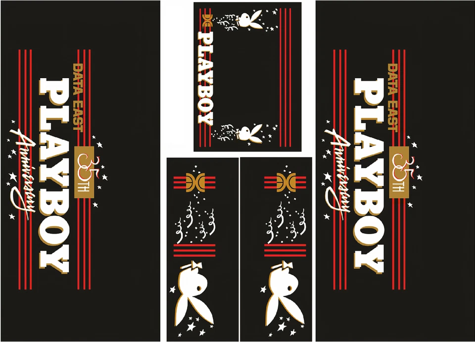 Data East Playboy 35th Anniversary Pinball Machine CABINET Decal Set - Image 1 of 1