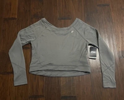 Camisa para mujer Asics crop polar LS talla M NUEVO WR2840-0729 Foto 1 de 2