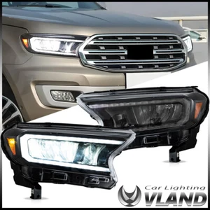 Amber Side Light Fit Ford Ranger T6 2016-21 Sequential LED Headlights Left+Right - Picture 1 of 18