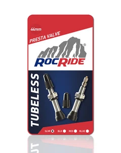 RocRide® Presta Valve Stems for Tubeless Rims and Wheels. Aluminum. - Picture 1 of 10