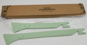 Kitchen Ruler Rack Pullers Mint Green By Good Houskeeping 2pk  New - Picture 1 of 3