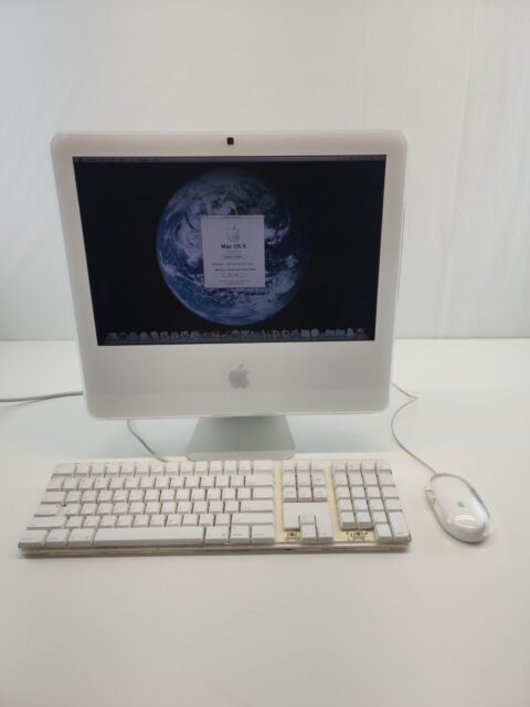 Apple iMac 17 2.0 GHz 1GB RAM 160GB HD All-In-One Desktop PC White -  MA590LL/A (Used) 