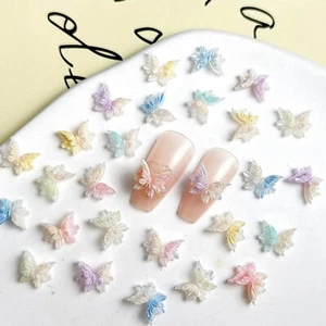 Damen Mädchen Nagelschmuck Exquisit Schmetterling Nagelsticker Luxuriös 3D - Bild 1 von 25