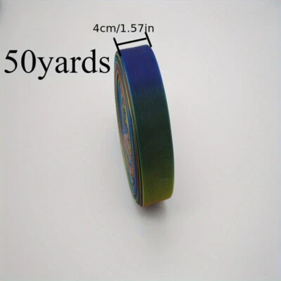 50 Yards Gradient Color Ribbon Organza Chiffon Craft for Gift Wrapping 1-4cm - Image 1 of 4