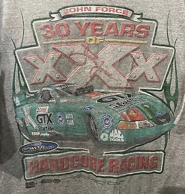 CAMISETA VRHTF NHRA COOL DE COLECCIÓN "JOHN FORCE RACING 30 AÑOS DE HARDCORE RACING XL" Foto 1 de 4