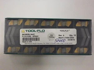 10 Stück) ToolFlo FLG 3105L GP50 erstklassige beschichtete Hartmetall-Nuteinsätze NG 3105L - Bild 1 von 2