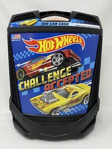 HOT WHEELS: ¡Estuche de transporte de automóvil negro aceptado por el desafío (sobre ruedas)! NUEVO - Imagen 1 de 12