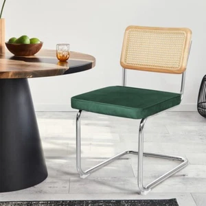 Levede 2xRattan Chair Dining Chairs Green - Picture 1 of 8