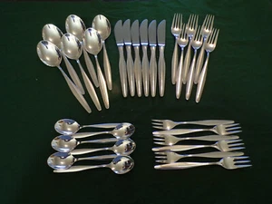 WMF Modell FLORENZ Menübesteck für 6 Personen 30 Teile Silber 90er TOP ! - Bild 1 von 9