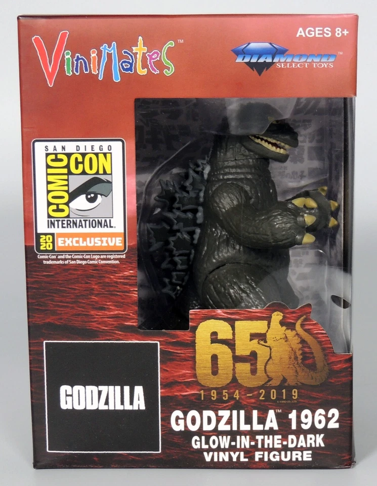 Diamond Select SDCC Godzilla 1962 Glow in The Dark Vinimates