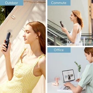 JISULIFE 3 in 1 Handheld Fan, Small Portable Fan, USB Rechargeable Mini Pocket F - Picture 1 of 7