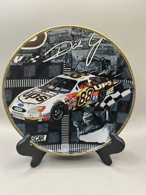 NASCAR Dale Jarrett RACER #88 Decoración Exhibición de Pared Placa de Vidrio Coleccionable 8” De Colección Foto 1 de 2