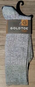 GOLD TOE Mens Fashion Combed Cotton Crew Dress Socks 064 Grey Heather Sz 6-12.5