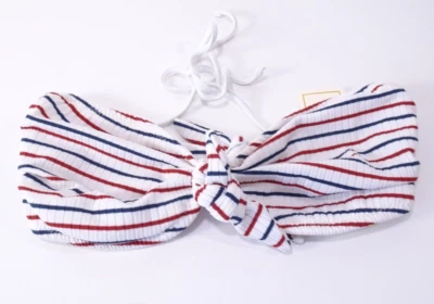 Shoshanna Traje de Baño Mujer Bikini Rayas Nudo Bandeau Bikini Top Multi Nuevo con Etiquetas 90 A Foto 1 de 4