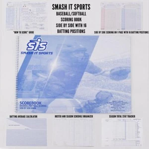 SIS Baseball/Softball Score Book (Side by Side 16 Position) - Bild 1 von 6