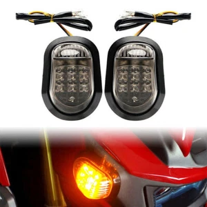2x 9 LED Einbaublinker Bernstein Kontrollleuchte Motorrad Universal - Picture 1 of 10