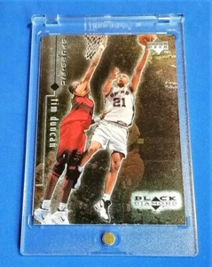 TIM DUNCAN UD 2nd Year Premium Foil Base Black Diamond SPURS HOF - Picture 1 of 2