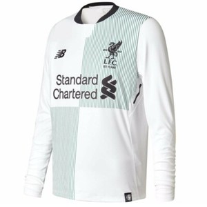 green and white liverpool jersey