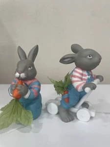 Dept 56 Hideaway Hollow Carrot Patch Bunny Riding Scooter/Eating A Carrot, READ - Picture 1 of 12