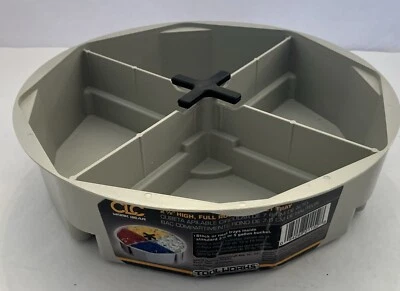 Clc Work Gear 1152 Bucket Tool Organizer, Off-White, Plastic, 4 Pockets - Image 1 of 3