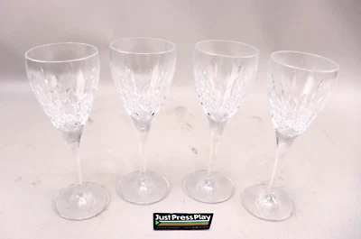 Set of 4 Waterford Crystal Lismore Nouveau Wine Glasses 8 1/4" Goblets Pre-Owned - Image 1 of 4