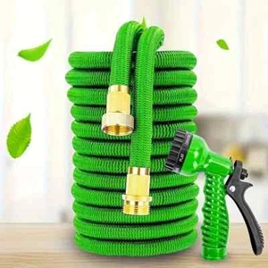 TUBO DA GIARDINO COMPLETO PER IRRIGAZIONE ALLUNGABILE ED ESTENDIBILE DA 37 METRI - Foto 1 di 17