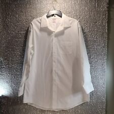 Brooks Brothers Shirt Mens 18-34 White Button Up Madison Non-Iron Cotton