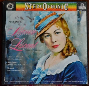 LONDON FFSS OSA 1317 UK PUCCINI "Manon Lescaut" Renata TEBALDI 2LP BOX + BOOKLET - Imagen 1 de 6