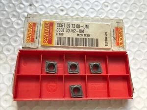 Qty 4 Sandvik Carbide Inserts CCGT 09 T3 08-UM H10F M20 M30 - Picture 1 of 1