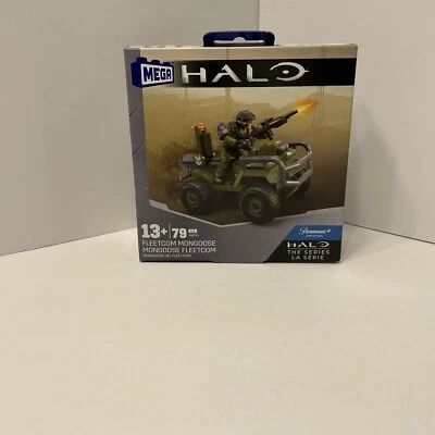 MEGA Halo Fleetcom Mongoose ATV Vehicle & Micro Action Figure (79 Pieces) - Image 1 of 2
