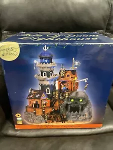Lemax Pumpkin Hollow Spooky Town Halloween Isle Of Doom Lighthouse NIB - Picture 1 of 11