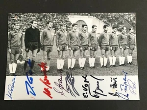 DDR-Fußballelf 1968 DFV (10x signiert) signed Foto 10x15 Autogramm - Picture 1 of 1