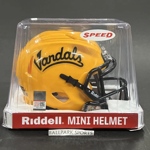 Idaho Vandals Riddell NCAA Speed Mini Football Helmet Yellow Brand New Cover