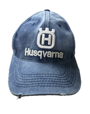 Sombrero de mezclilla Husqvarna azul envejecido  Foto 1 de 4