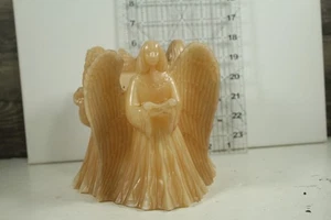 Vintage Three Angel Cherub Candle amber Singing Christmas Holiday - Picture 1 of 4