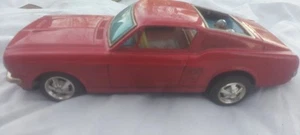 Vintage Tin Toy Battery Operated Red Mustang - Picture 1 of 8