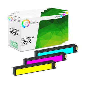 Combo 3Pk TCT 972X HY para tinta compatible HP PageWide Pro 452dn 477dn 477dw 552dw - Imagen 1 de 6