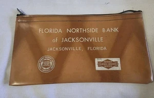Vintage Florida Nothside Bank Deposit Cash Bag Jacksonville, Florida - Bild 1 von 5