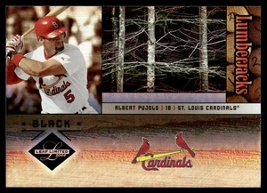 2004 LEAF LIMITED LUMBERJACKS BLACK ALBERT PUJOLS 34/43 #LJ-2 - Picture 1 of 2