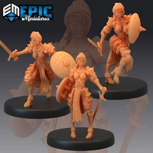 Queens Knight NPC | Dungeons and Dragons DnD Tabletop Miniatures 28-32mm - Picture 1 of 7