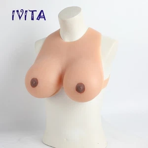 IVITA 4XL EE Cup Realistic Boobs Silicone Breast Forms Fake Boobs Half Body - Picture 1 of 12
