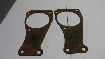 VINTAGE CLASSICO ORIGINALE TRIUMPH PRE UNIT USATO TARGHE MOTORE ANTERIORI POS? 3T - Immagine 1 di 3