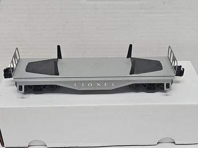  Lionel O Gauge Gray Post-War 1950s Log Flat Car - Image 1 of 4
