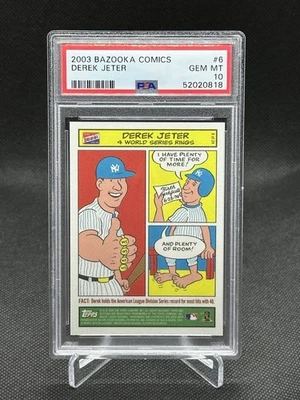 2004 Topps Bazooka Comics DEREK JETER New York Yankees PSA 10 Low POP - Image 1 of 2