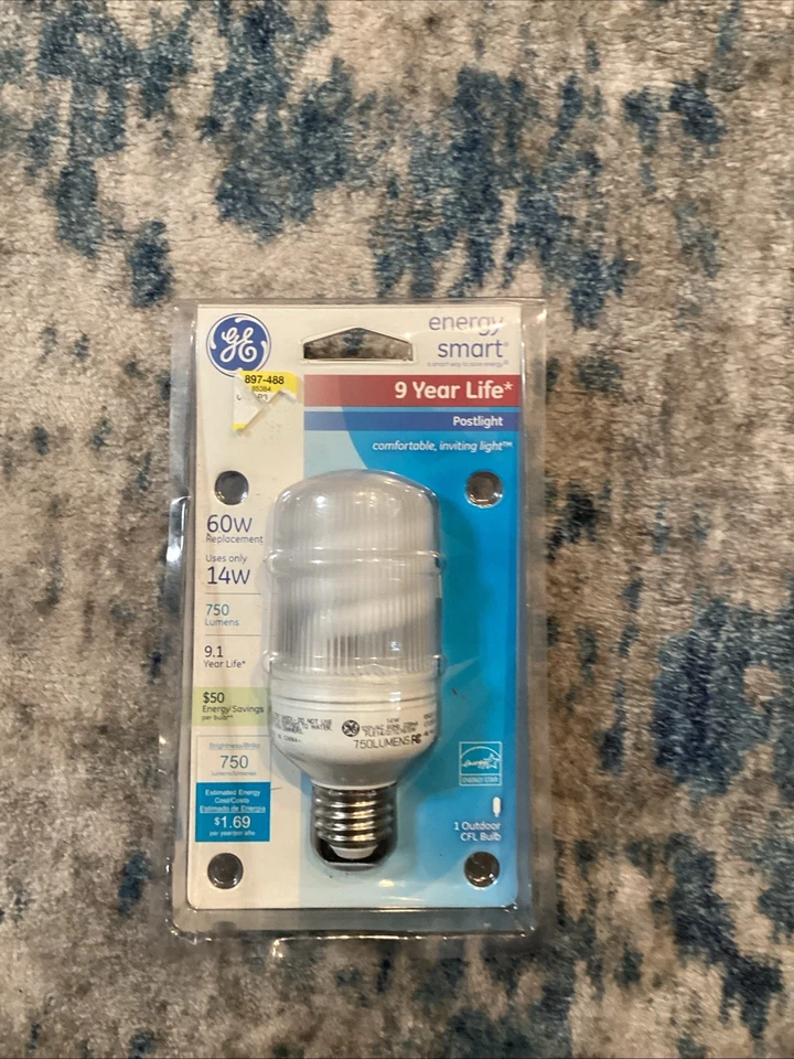 GE Lighting 47487 Energy Smart General Purpose CFL Light Bulb 15 Watt 800 Lumens