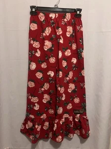 Matilda Jane Rosebud Floral Big Ruffle Pants Size 10 NEW - Picture 1 of 13
