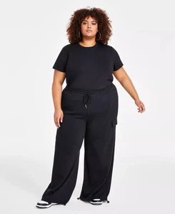 Nina Parker Women's Plus Sz Pants 3X Trendy Size Scuba Cargo - Picture 1 of 8