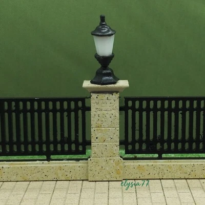 5PC Scale Street Light Miniatures Courtyard Lighting Lamp Sand Table Model - Image 1 of 4
