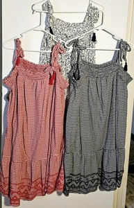 Vestidos para mujer Old Navy XLarge XL a cuadros, lote de 3, guinga pradera floral - Imagen 1 de 8