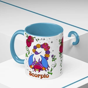 Taza Signo Estrella Escorpio, Taza Café Astrología Zodiaco Escorpión, Horóscopo Cumpleaños - Imagen 1 de 11